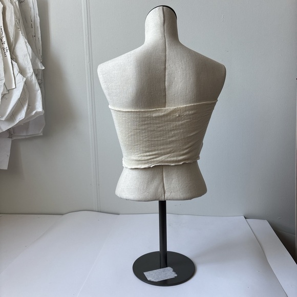 Cream Tube Top with Red Tongue Patch - Picture 4 of 4